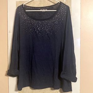 2/$10 Cato light long sleeve top